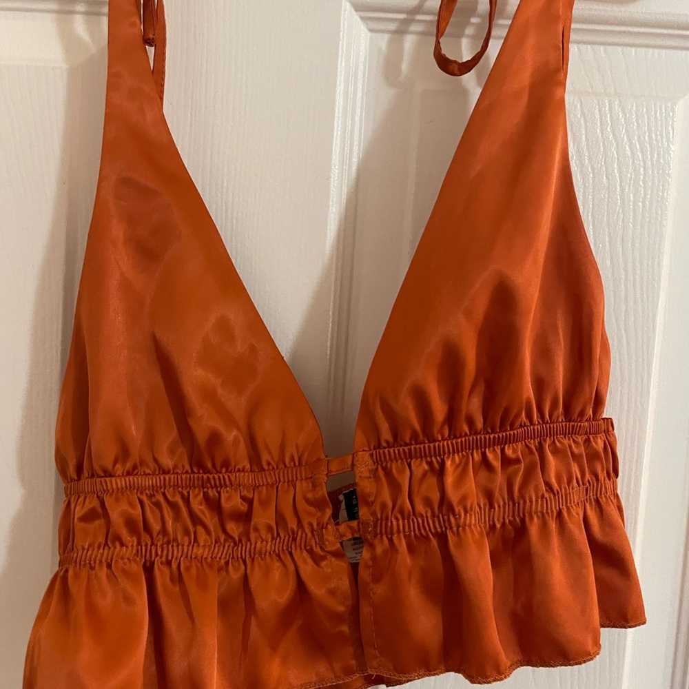 Tie strap top Sz small